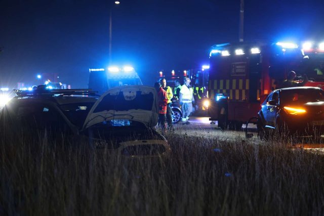 Flere biler involveret i stort sammenstød på Vestegnen