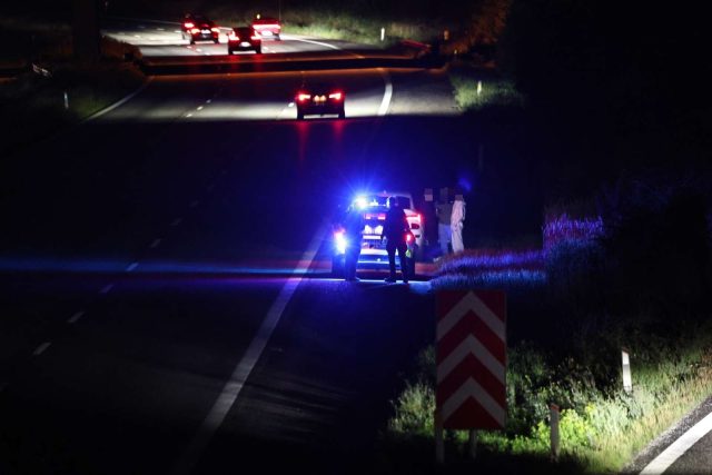 01:10 skete den frygtelige hændelse: Stenkast på motorvejen