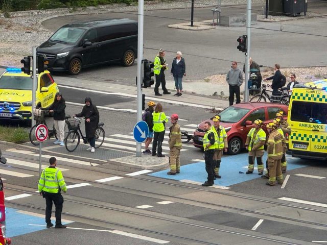 Letbane stoppet: Højresvingsulykke