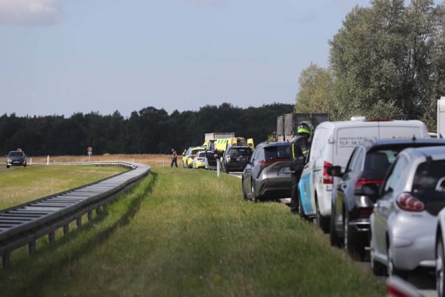 LIGE NU: Lægehelikopter tilkaldt til voldsom hændelse på motorvej