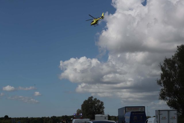 Lægehelikopteren er netop landet: Voldsomt færdselsuheld lige nu