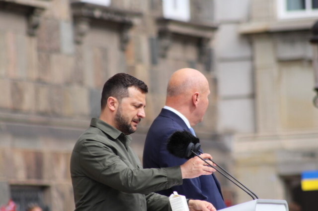 Zelenskyj i fare: Blev næsten ramt