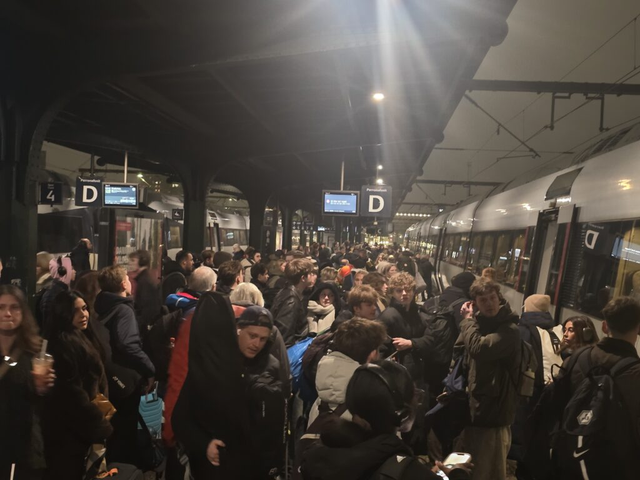 Togkaos mandag morgen
